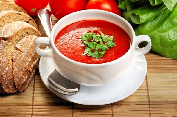 Јеловник исхране за пиће може се диверзификовати парадајз супом